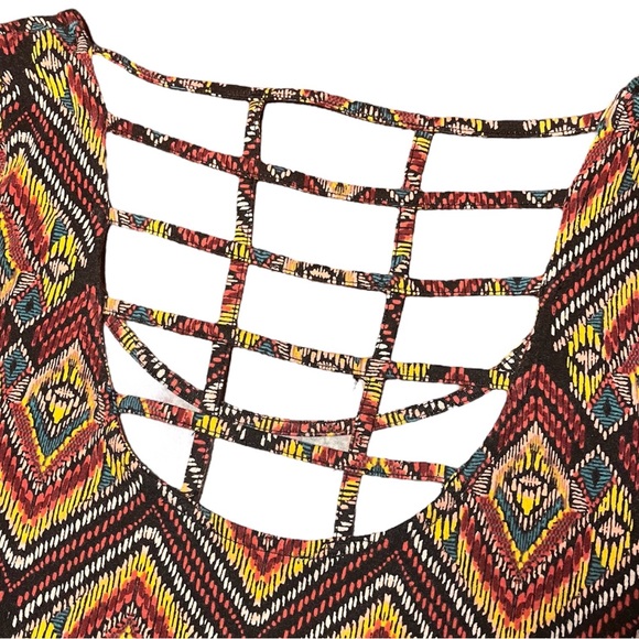 Women's Bohemian Style Tribal Pattern Dress - Picture 5 of 7